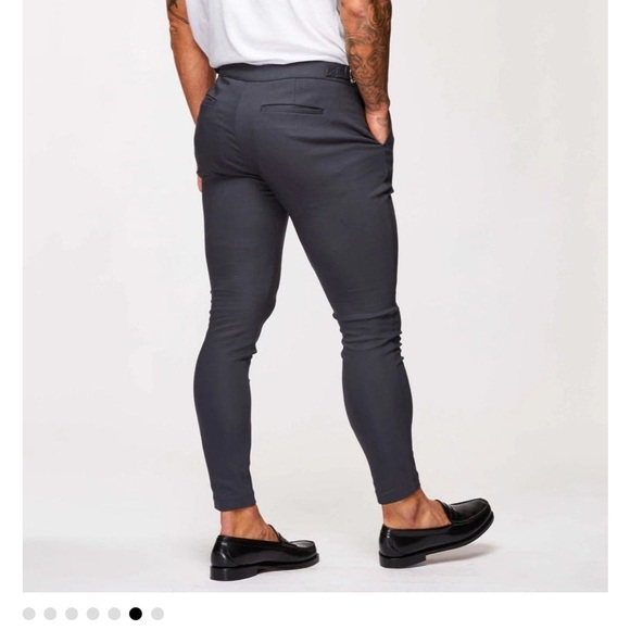 Brand new: legend London: PLAIN STRETCH TROUSER W/ SIDE CINCH - GREY 28” - Picture 4 of 9